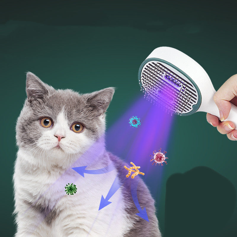 Premium Pet Hair Comb and Sterilizer - For Fluffy Friends' Hygiene