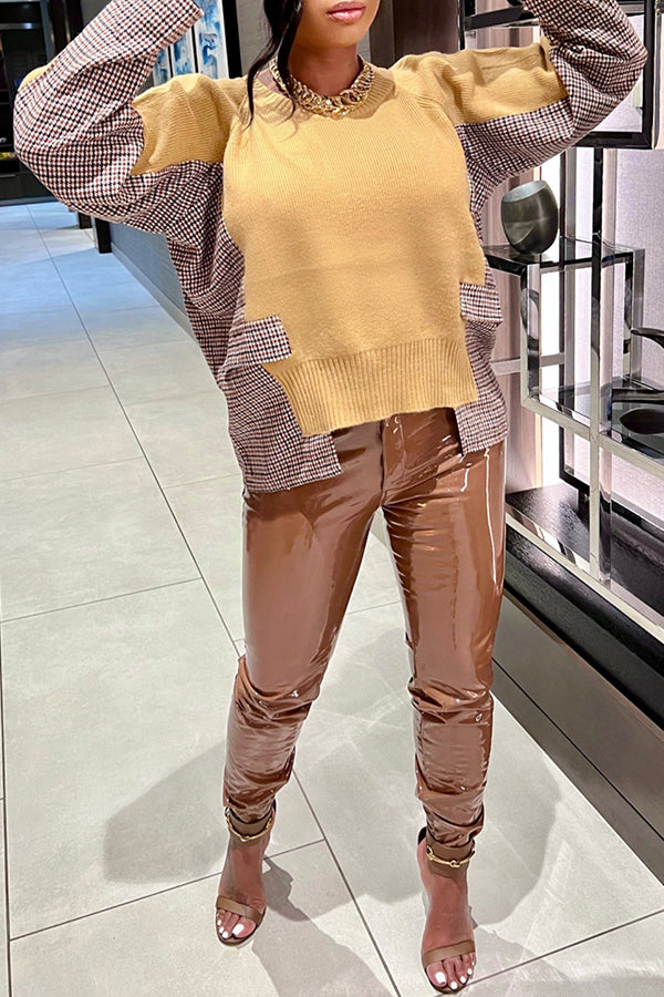 Elegant Asymmetric Cotton Blend Sweater