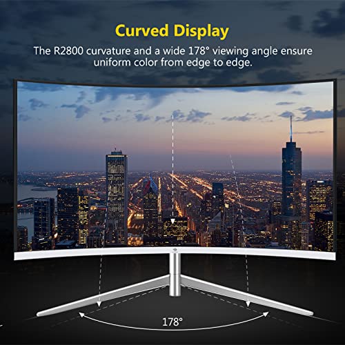 Z-Edge 24" Curved Gaming Monitor | FHD 1080P, 75Hz, Eye-Care