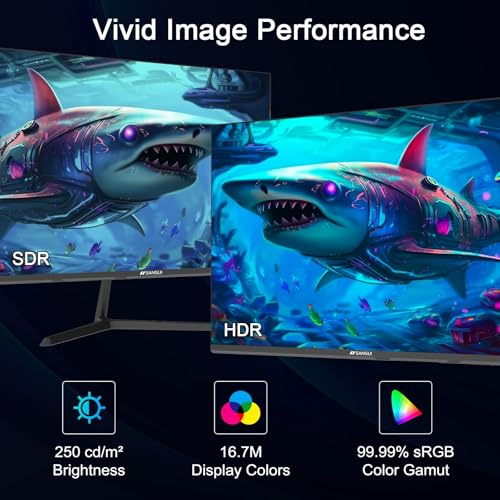 SANSUI 27 Inch Full HD IPS Monitor with 100Hz Refresh Rate and Built-in Speakers