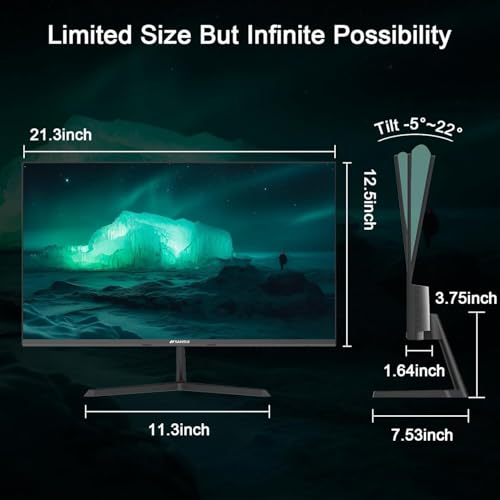 SANSUI 27 Inch Full HD IPS Monitor with 100Hz Refresh Rate and Built-in Speakers