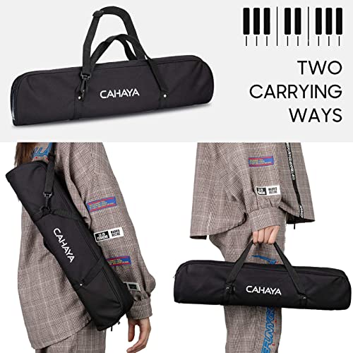 CAHAYA 32-Key Air Piano Melodica with Double Tubes and Carrying Bag