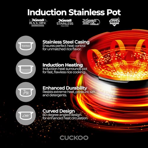 Cuckoo CRP-BHSS0609F Induction Pressure Rice Cooker with 16 Cooking Modes