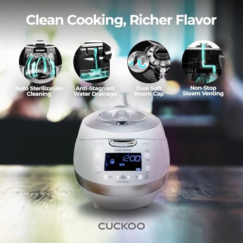 Cuckoo CRP-BHSS0609F Induction Pressure Rice Cooker with 16 Cooking Modes