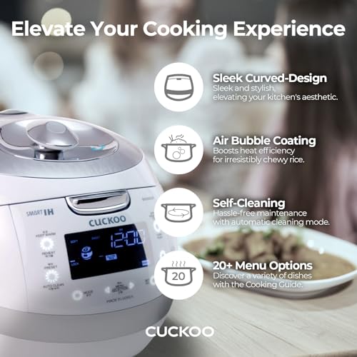 Cuckoo CRP-BHSS0609F Induction Pressure Rice Cooker with 16 Cooking Modes