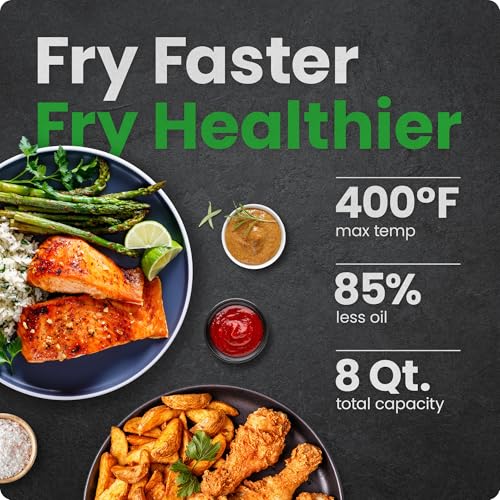 Chefman TurboFry® XL 8-Qt Digital Air Fryer Oven - Healthy Cooking with Less Oil