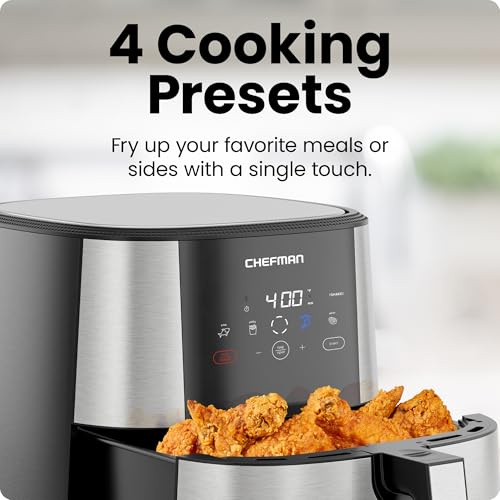 Chefman TurboFry® XL 8-Qt Digital Air Fryer Oven - Healthy Cooking with Less Oil