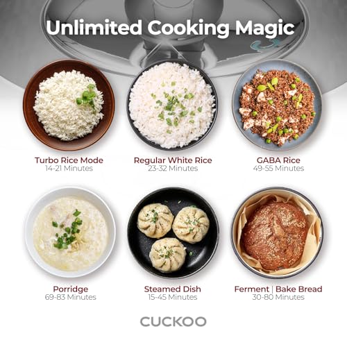 Cuckoo CRP-BHSS0609F Induction Pressure Rice Cooker with 16 Cooking Modes