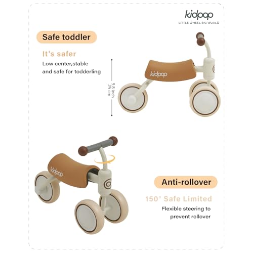 Kidpop Bee Balance Bike - Toddler's First Ride-On Toy for Safety and Fun