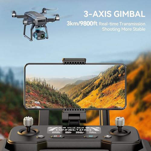 Bwine F7 Pro Drone: 4K Night Vision, 3-Axis Gimbal, Long Flight