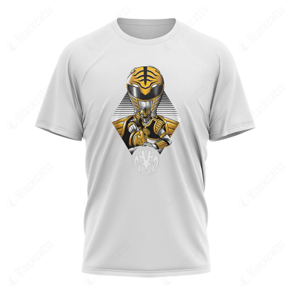 White Ranger Custom Graphic T-Shirt
