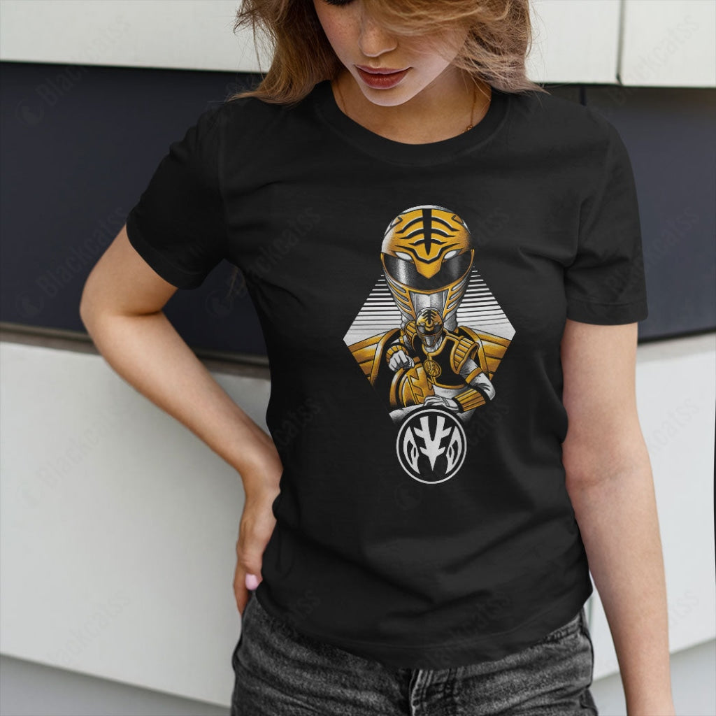White Ranger Custom Graphic T-Shirt