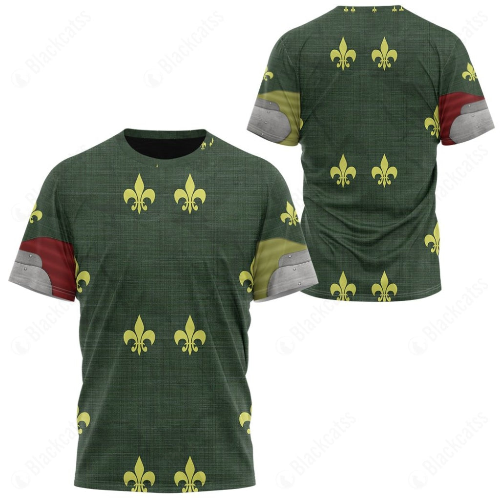 Historical Knight Armour Detroit Fight Club Custom T-Shirt