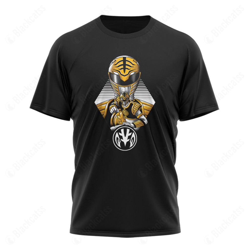White Ranger Custom Graphic T-Shirt