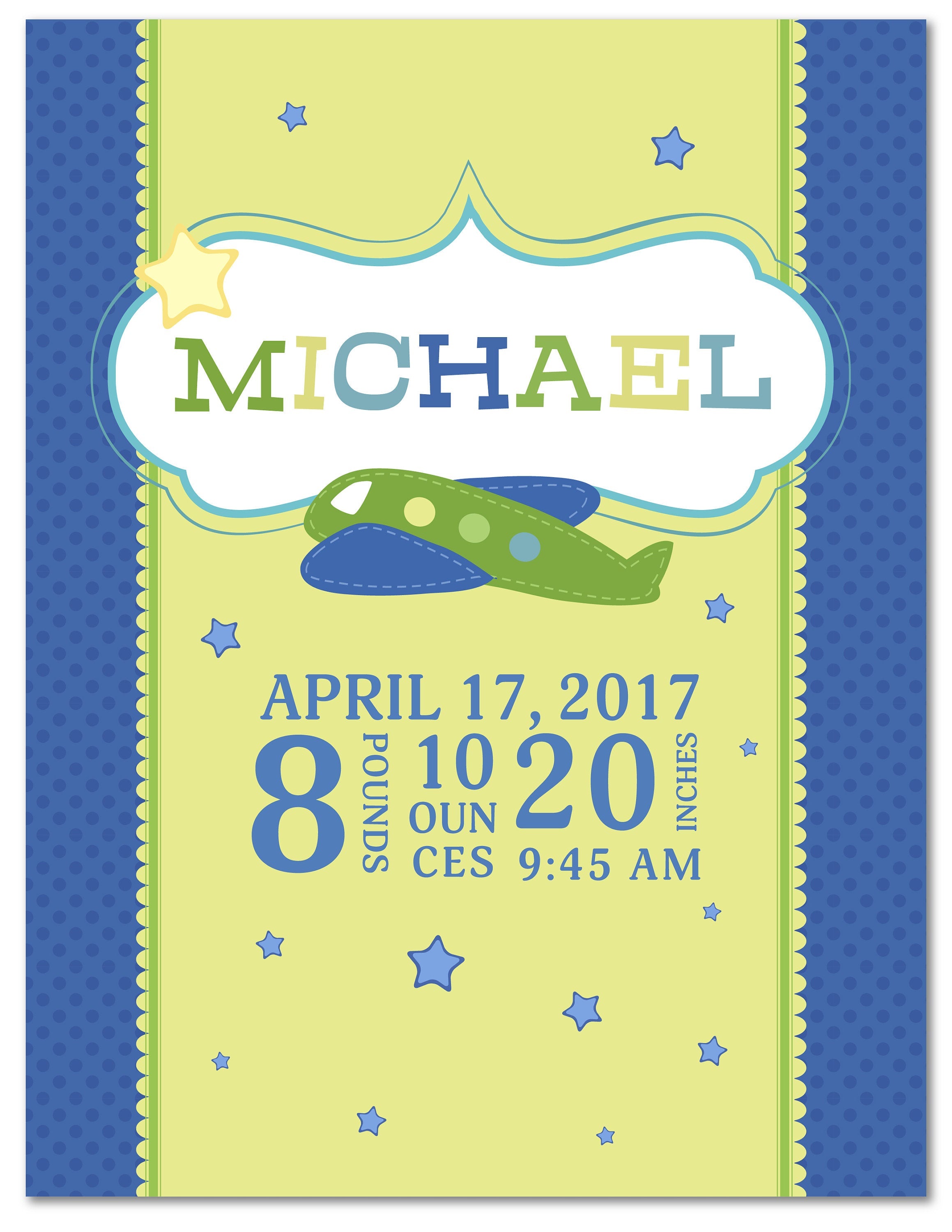 Personalized Aviator-Themed Baby Blanket
