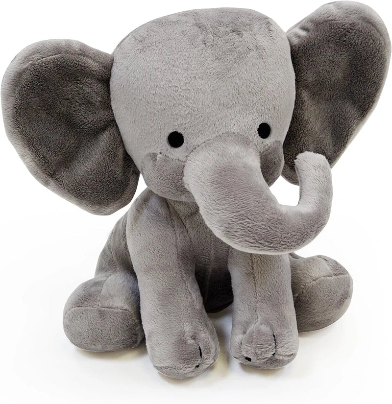 Cuddly Gray Pink Elephant Stuffed Plush Toy