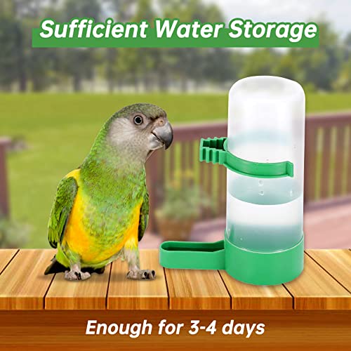 Gosear Automatic Gravity Bird Waterer - 4pcs 140ml Dispensers for Cage