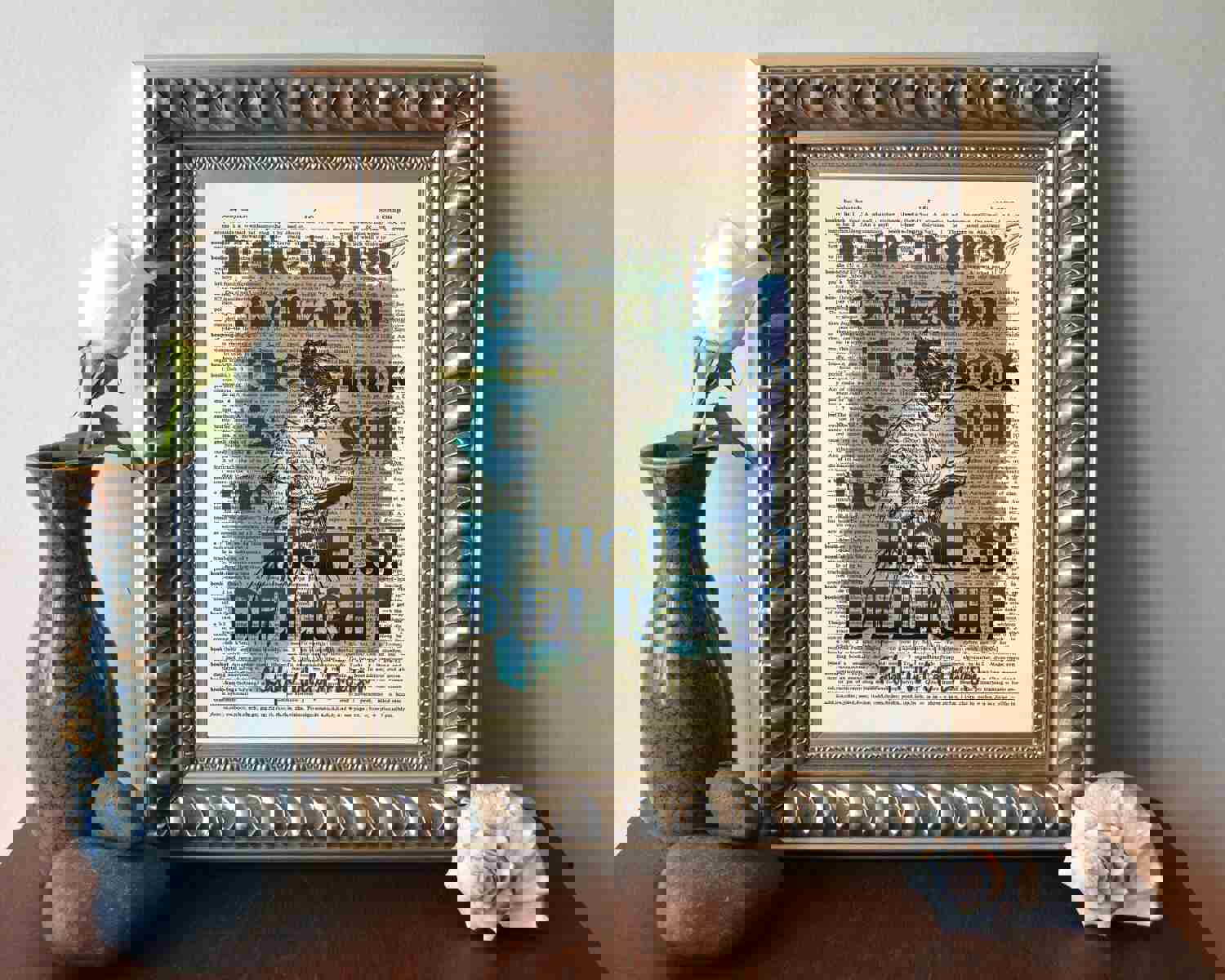 Emerson's Wisdom: The Book's Delight in Civilization - Dictionary Art Print
