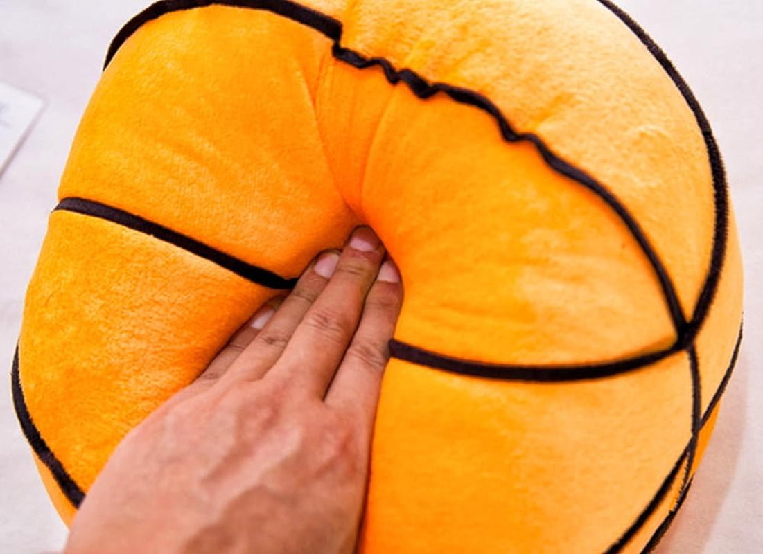 XIYUAN 11.8Inch Plush Basketball Pillow, Soft & Cuddly Sports Decor for Kids