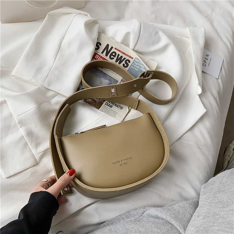 Kukombo Trendy Saddle Crossbody Bag for Women