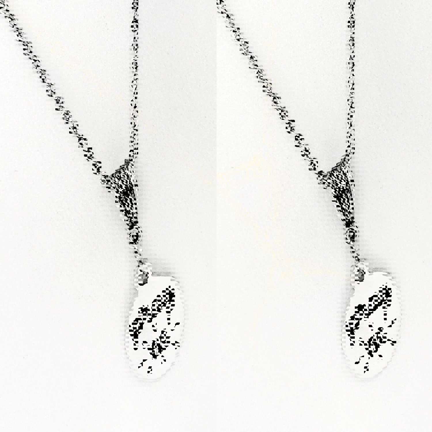 Stainless Steel Pray Big Pendant Necklace, Christian Faith Jewelry