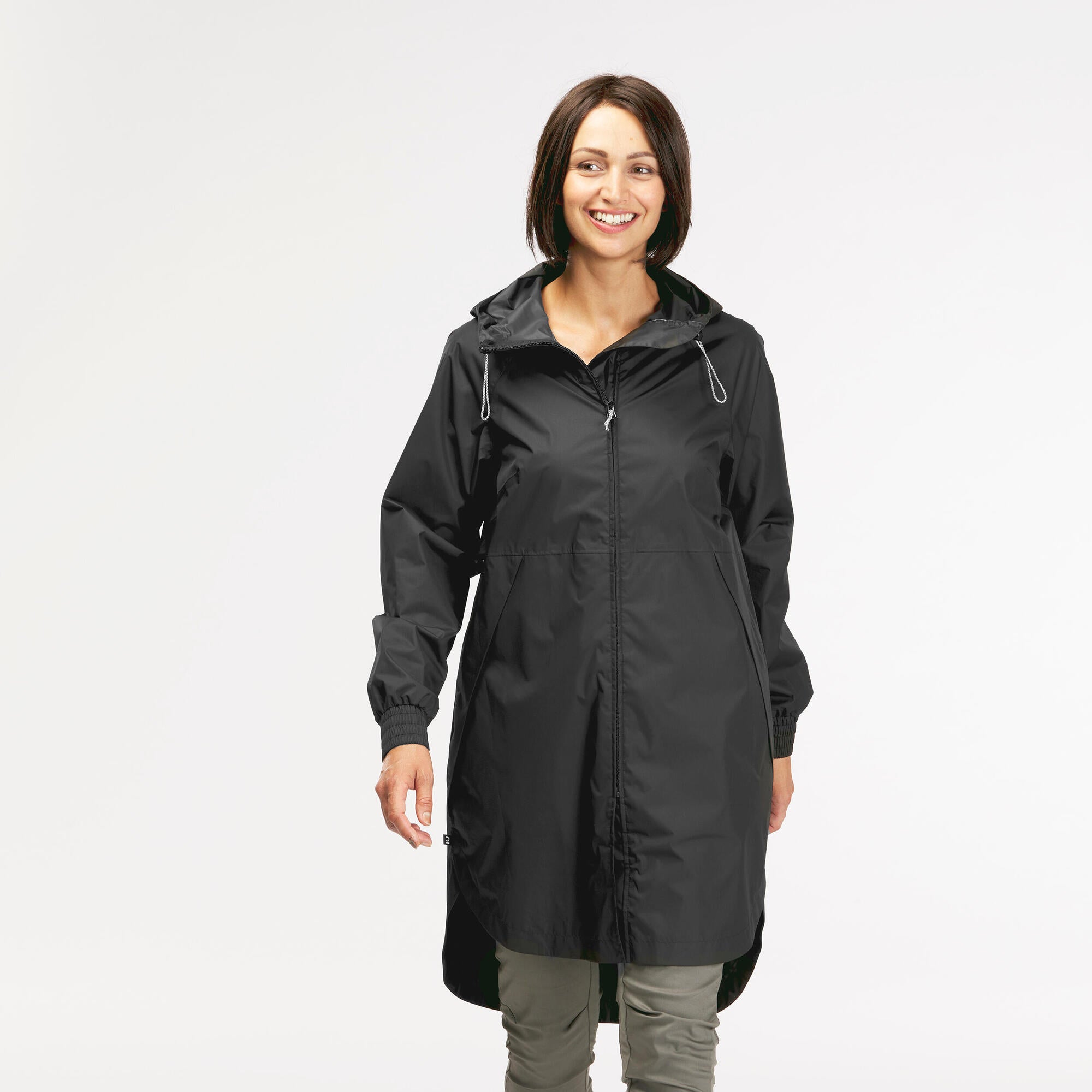 Quechua Women's Raincut Long Waterproof Jacket