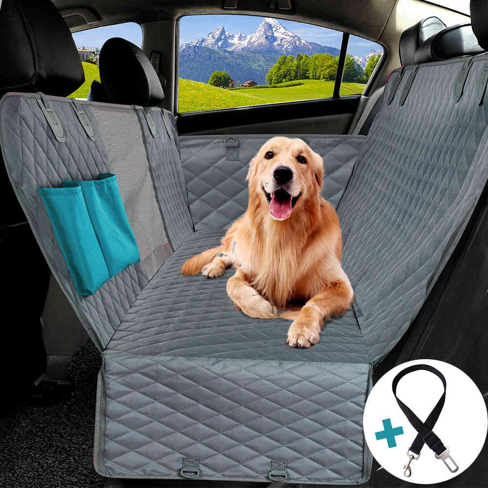 Universal Waterproof Dog Car Seat Cover with Mesh Window