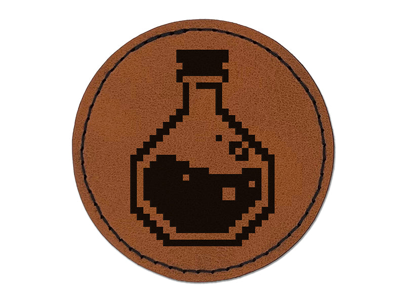 Pixel RPG Health Potion Faux Leather Patch