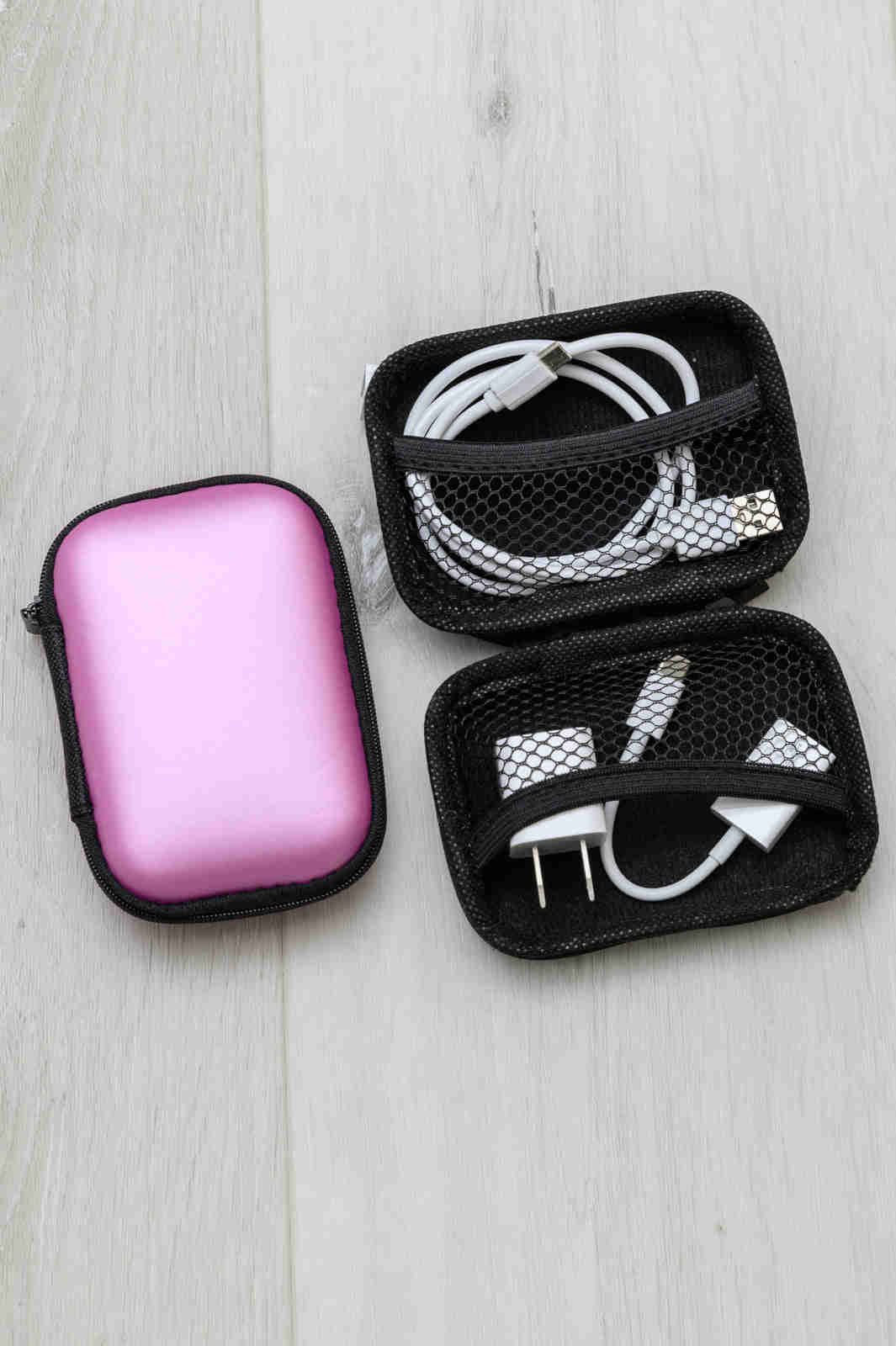 Pink Tech Accessory Organizer Pouch