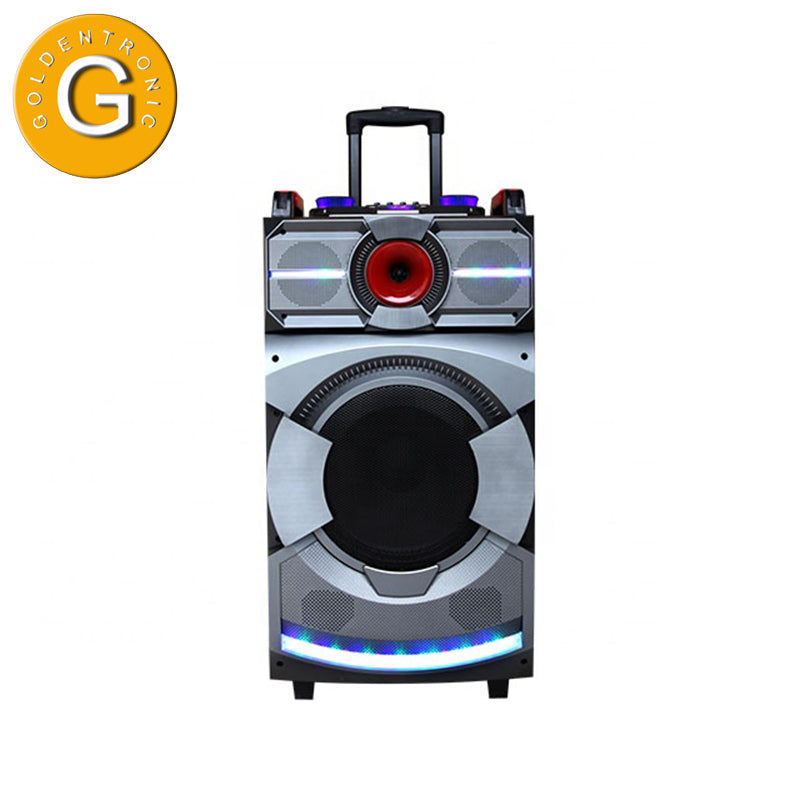 Portable 1X12 USB Wireless PA Speaker with LED Light and Microphone