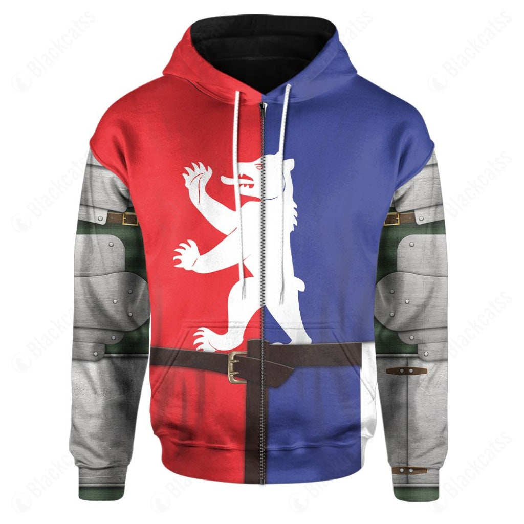 Historical Knight Armour Inspired Fight Club Custom T-Shirt