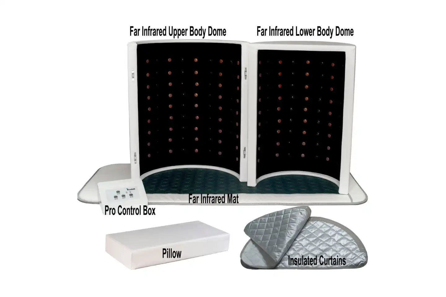 1Love Health Premium ZERO 360 Far Infrared Sauna Dome with Mat and Stones