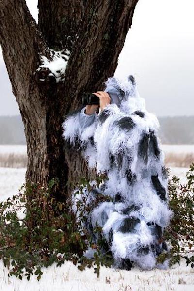 Snow Camouflage Ghillie Parka - Minimalist Outdoor Gear