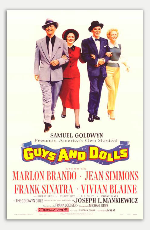 Guys and Dolls - 1955 Reprint Movie Poster