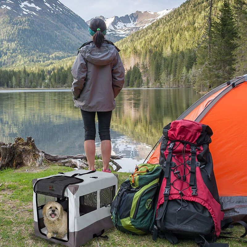 Portable Outdoor Dog Tent Crate for Travel and Home