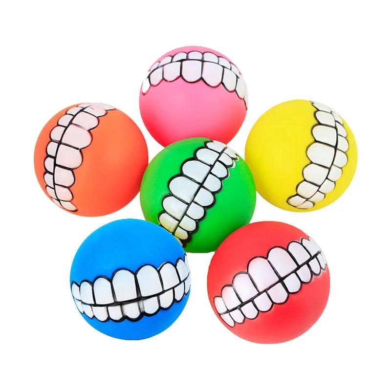 Durable Rubber Chew Toys for Dogs - Squeaky, Bite Resistant, and Fun