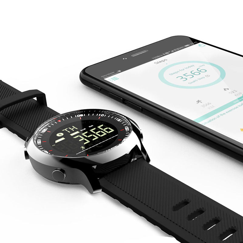 MK18 TPU Wristband Smart Watch with Glass Screen