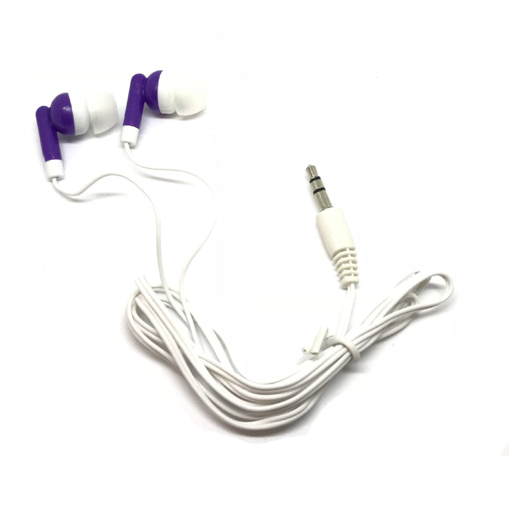 High-Quality Purple Stereo Earbud Headphones