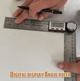 200mm Digital Angle Finder with LCD Display and Blue Backlight