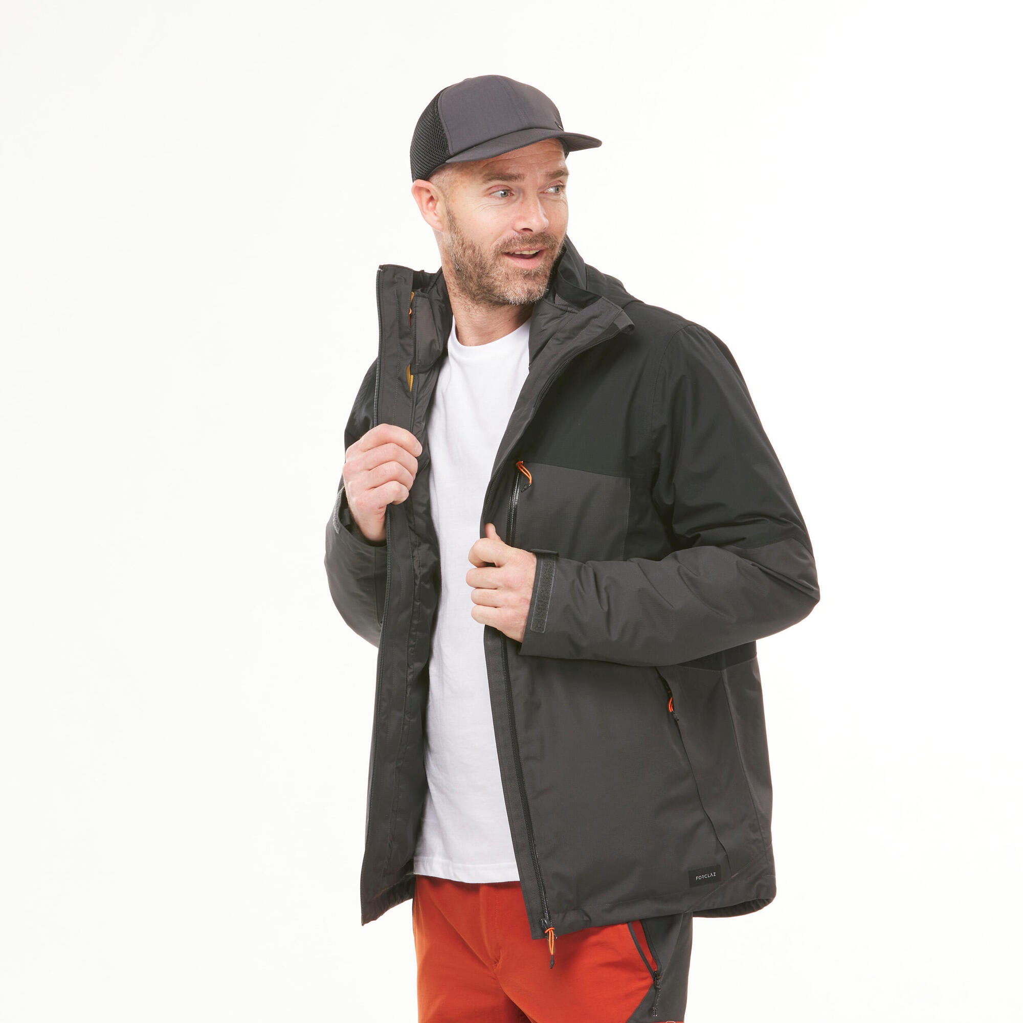 Men's 3-in-1 Waterproof Travel Jacket with Removable Padded Layer