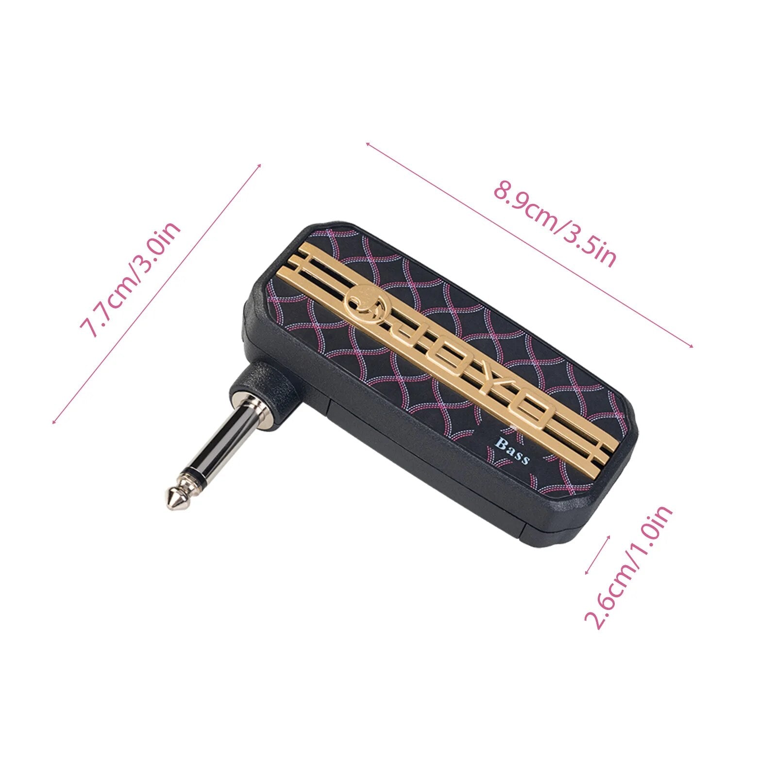Portable Bass Headphone Amplifier with 3.5mm Jack for Electric Bass