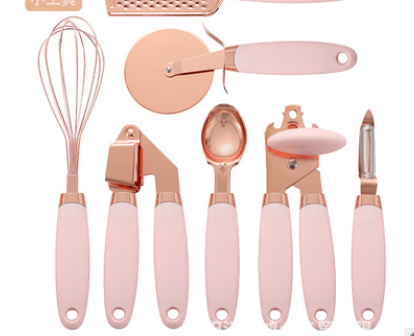 Stainless Steel Rose Gold Kitchen Tool Set