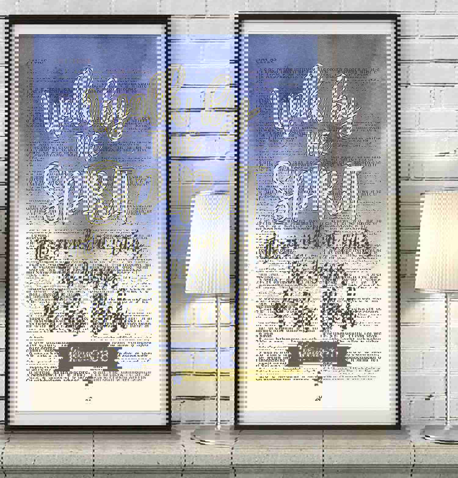 Inspirational Galatians 5:16 Christian Art Print