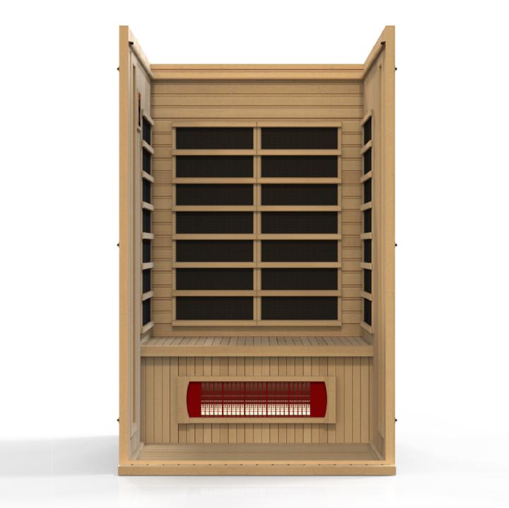 Golden Designs Maxxus Serenity Dual Tech 2 Person Infrared Sauna