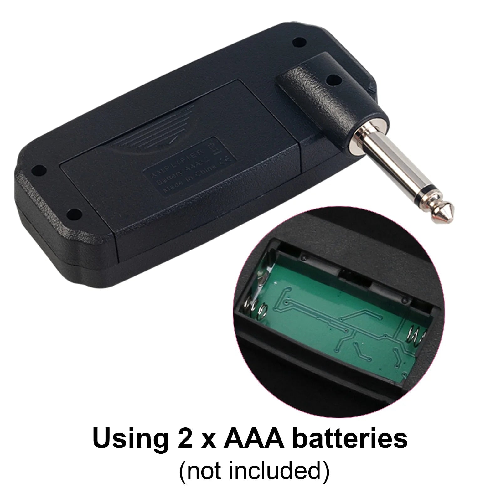 Portable Bass Headphone Amplifier with 3.5mm Jack for Electric Bass