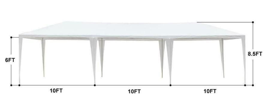 Durable Waterproof Outdoor Party Tent 10x30 with 8 Removable Walls