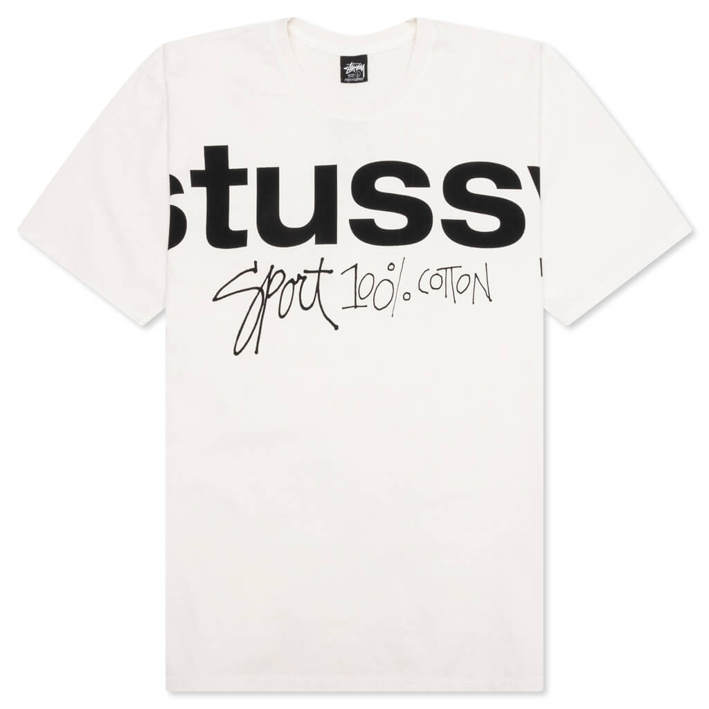 Stussy Sport 100% Pigment Dyed Tee - Natural