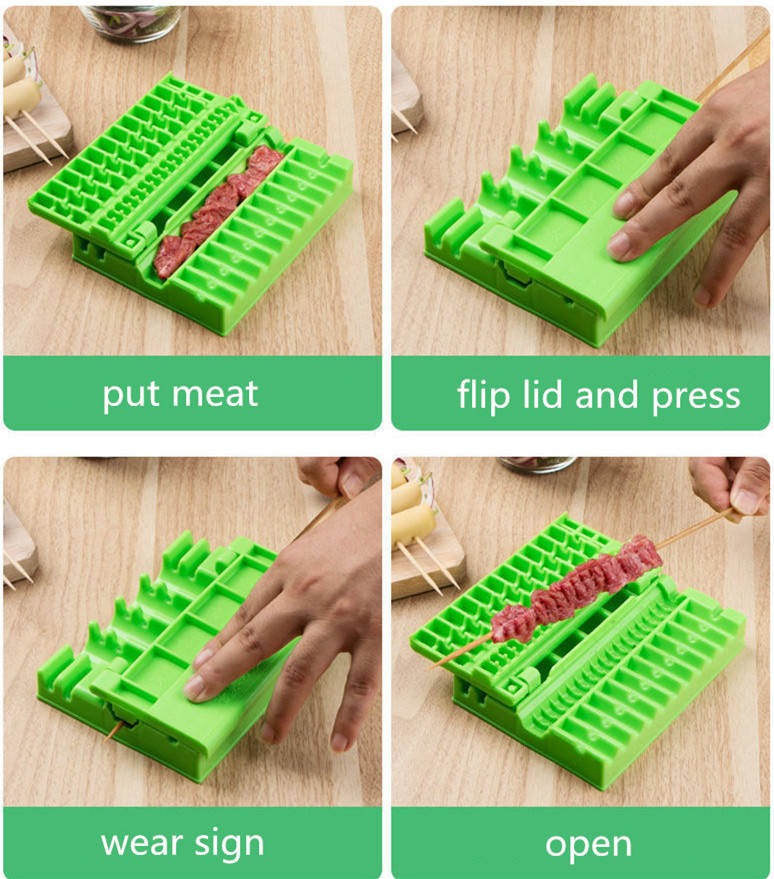 Premium Skewer Maker for Grilling - Multi-Functional BBQ Tool