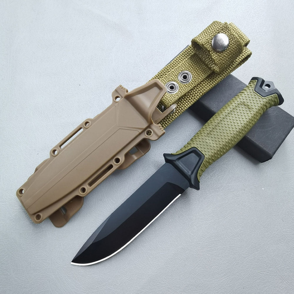 Rugged Outdoor Tactical Knife for Hunting, Self-Defense, and Survival