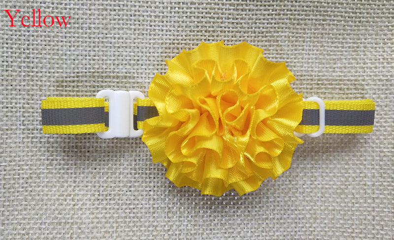 Reflective Pet Collar with Bow Ties for Small Dogs and Cats - 50pcs Pack